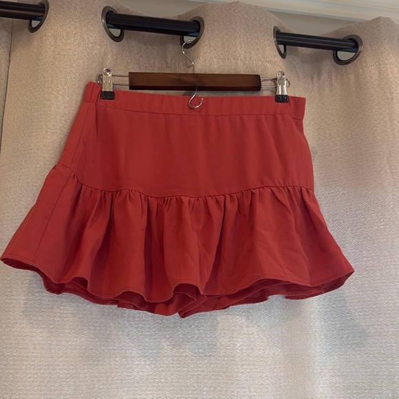 Red Ruffled Skirt - Picture 1 of 1